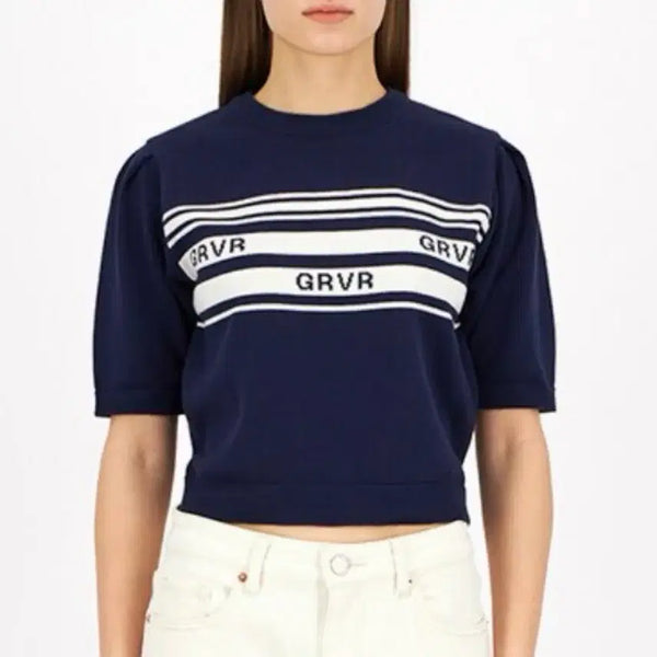 [BUNJANG] Grove GRVR Knit Navy / 그로브 GRVR KNIT 네이비