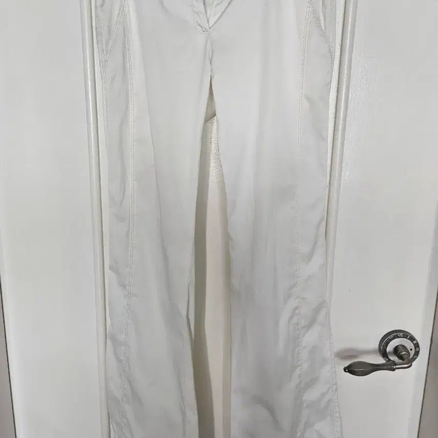 [BUNJANG] Doho White Stitch Pants / [68-96] Doho(도호) 백화점 브랜드 화이트 스티치 팬츠