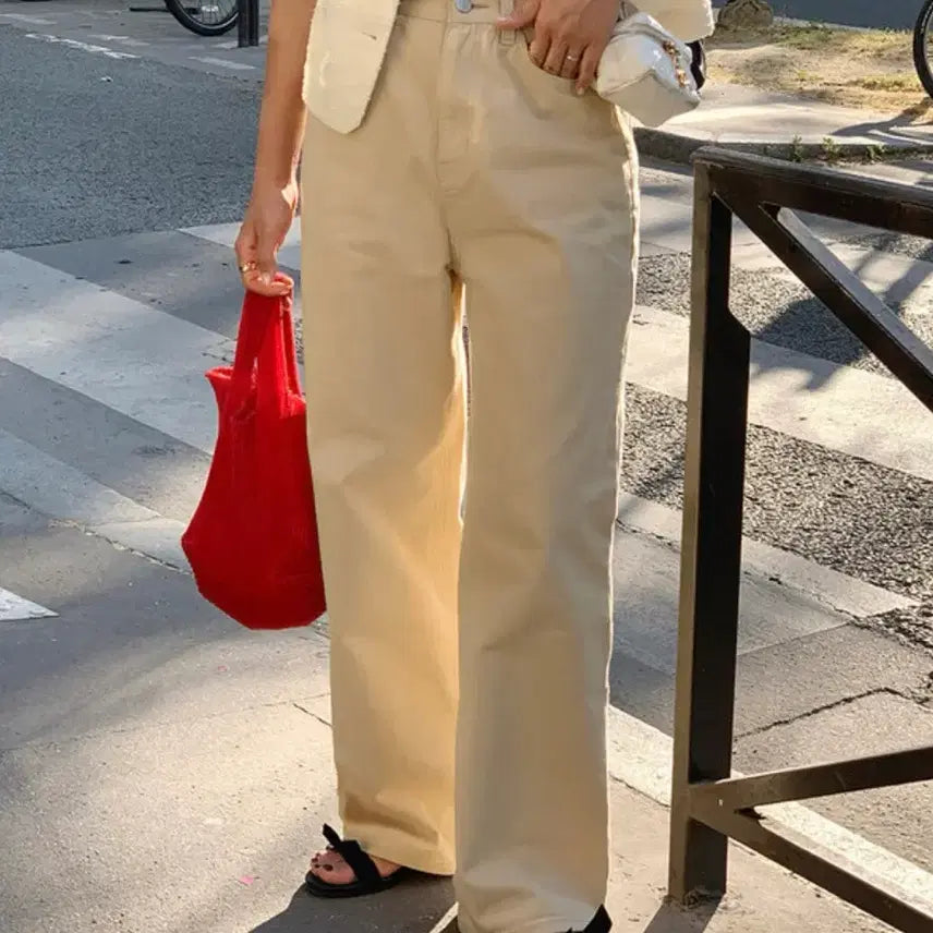 [BUNJANG] Our Love Cotton Pants Butter Beige M / 새상품 언더비 코튼 팬츠 M 버터베이지