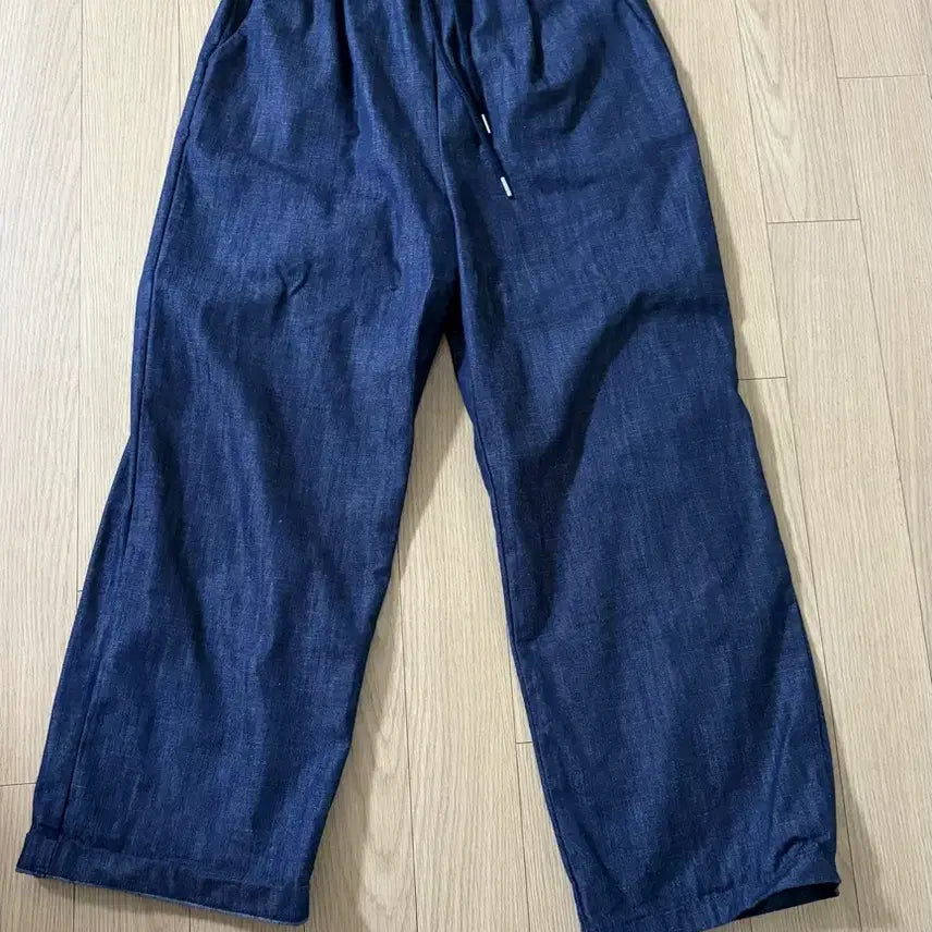 [BUNJANG] Wide Banding Denim Pants / 청바지 와이드 밴딩 데님 팬츠
