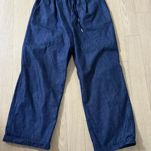 [BUNJANG] Wide Banding Denim Pants / 청바지 와이드 밴딩 데님 팬츠