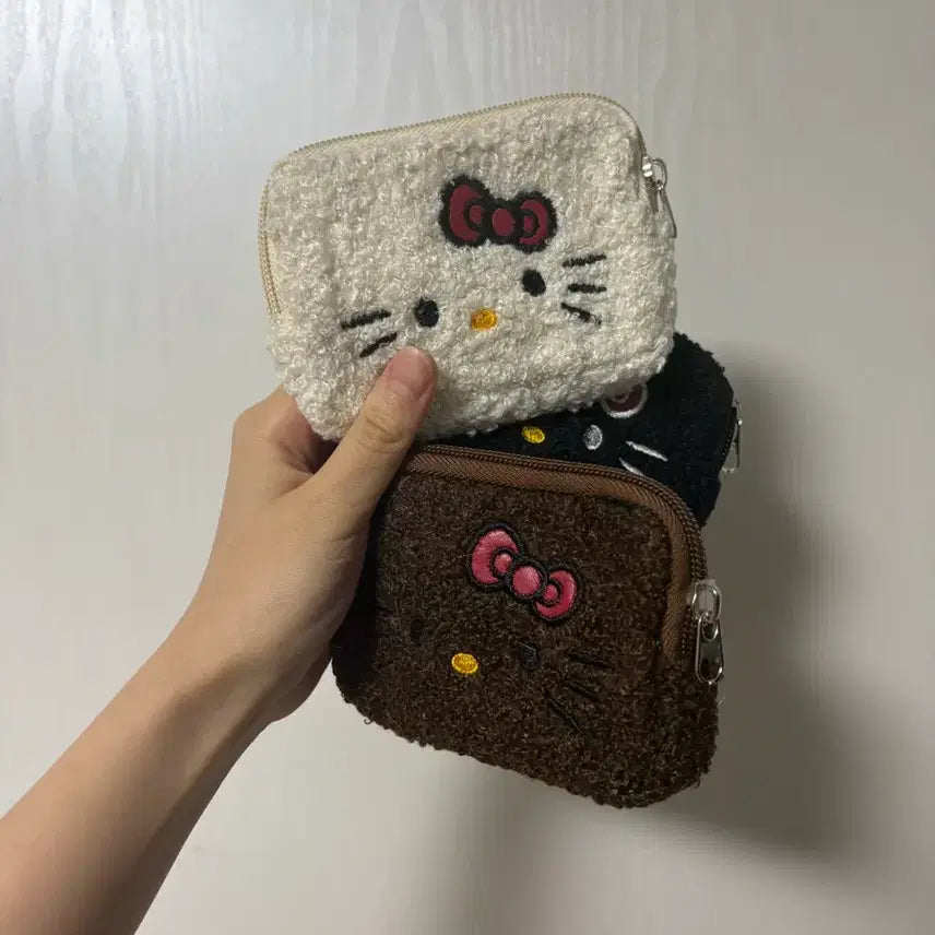 [BUNJANG] Hello Kitty Coin Purse / 키티 동전 지갑 블랙, 브라운, 아이보리?