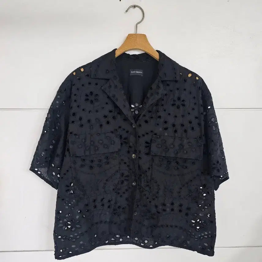 [BUNJANG] Club Monaco Black Punching Jacket / 클럽모나코 펀칭자켓 블랙