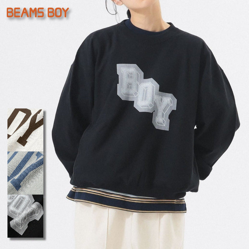 [BUNJANG] BEAMS BOY x Champion Reverse Weave Crewneck Sweatshirt / 빔즈 보이 별주 챔피언 리버스위브 크루넥 스웨트셔츠