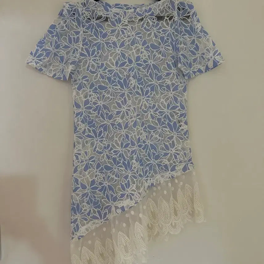 [BUNJANG] Lace Long Blouse / (새상품) 레이스 롱 블라우스