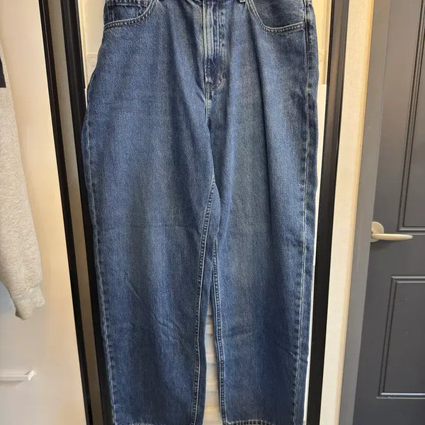 [BUNJANG] Uniqlo Wide Straight Jeans / [33]유니클로 와이드 스트레이트 진