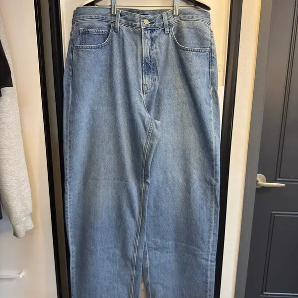 [BUNJANG] Uniqlo Wide Straight Jeans / [33]유니클로 와이드 스트레이트 진