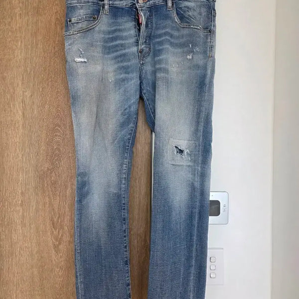 [BUNJANG] DSQUARED2 Authentic Light Wash Skater Jeans Size 52 / 정품 디스퀘어드2 연청 스케이터진 52