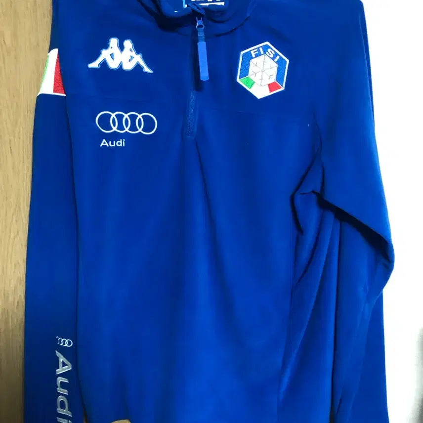 [BUNJANG] Kappa Italia FISI Team Azul Fleece Jersey (XL) / 카파 이탈리아 FISI 팀 azul 플리스저지(XL사이즈)