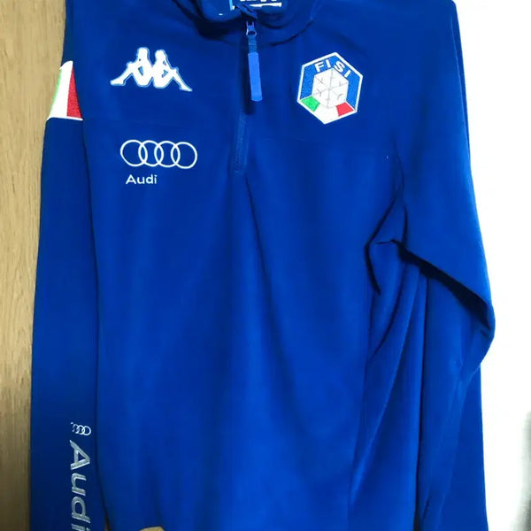 [BUNJANG] Kappa Italia FISI Team Azul Fleece Jersey (XL) / 카파 이탈리아 FISI 팀 azul 플리스저지(XL사이즈)