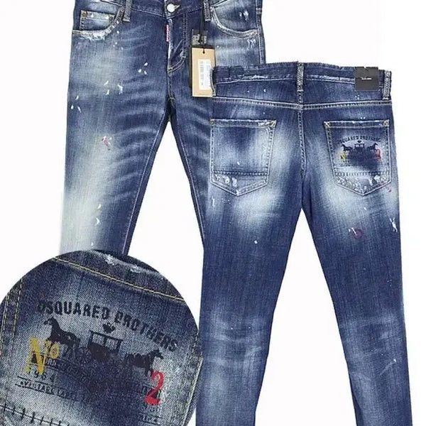 [BUNJANG] Dsquared2 Big Brothers Machin Washed Denim Jeans Size 50 / 정품 디스퀘어드2 빅브라더스 마차진 50
