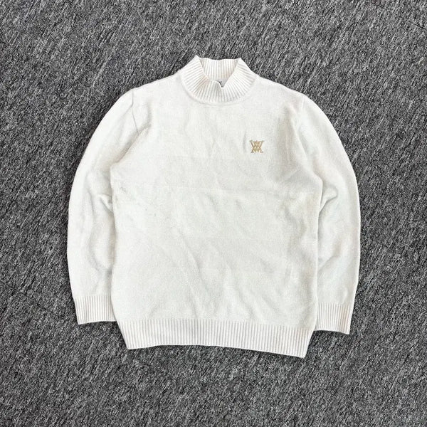[BUNJANG] Annew Golf Highneck Ivory Knit XL / 어뉴 골프 하이넥 아이보리 니트 XL