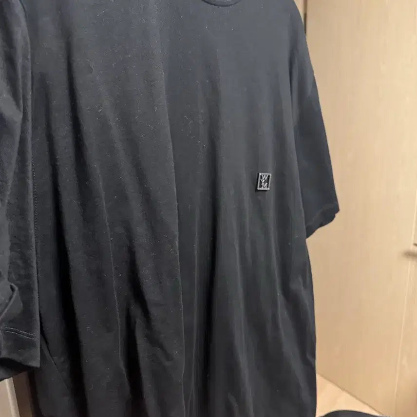 [BUNJANG] Wooyoungmi 24SS String Short Sleeve T-shirt Black / 우영미 24ss 스트링 반팔 티셔츠 블랙(50)