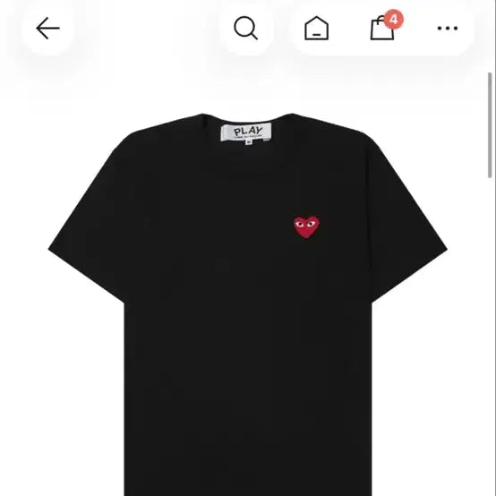 [BUNJANG] Comme des Garçons Short Sleeve T-Shirt / 꼼데가르송 반팔 xxs