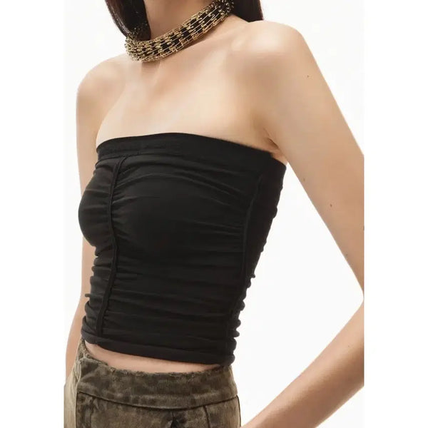 [BUNJANG] Alexander Wang Black Banded Tube Top XS / 알렉산더왕 Alexander Wang 블랙 밴딩 튜브탑