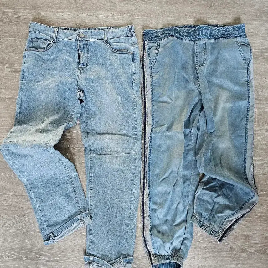 [BUNJANG] Women's Casual Denim Jeans Set (2 Pairs) / 여름 청바지 2장