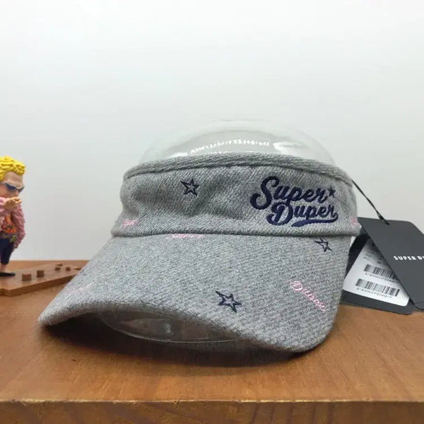 [BUNJANG] SUPER DUPER Italian Brand Luxury Golf Sun Cap Grey / [새상품]이태리 브랜드 고급 골프 썬캡 SUPER DUPER 슈퍼두퍼