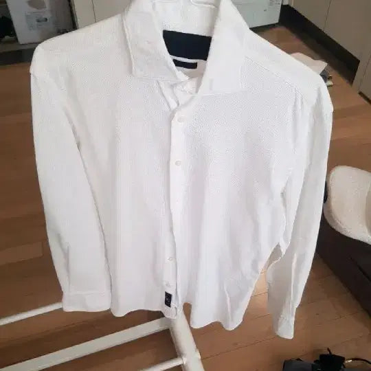 [BUNJANG] ELGANOVENBER White Patterned Shirt / 엘가노벰버 셔츠