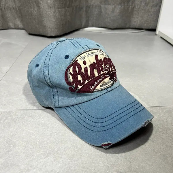 [BUNJANG] Birkenstock Vintage Aging Ball Cap / 버겐스탁 빈티지 에이징 볼캡 y2k