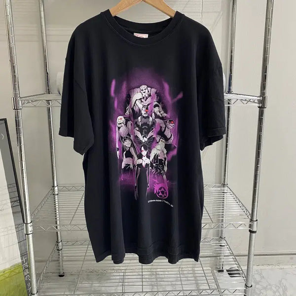 [BUNJANG] Fullmetal Alchemist Homunculus Bootleg Animation T-Shirt / 강연금 강철의연금술사 호문쿨루스 부틀렉 애니메이션 티셔츠 애니티