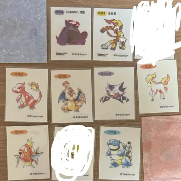 [BUNJANG] Pokemon 30th Anniversary Artwork Stickers Bundle Set / 포켓몬띠부씰 30주년 아트워크 판매 및 교환