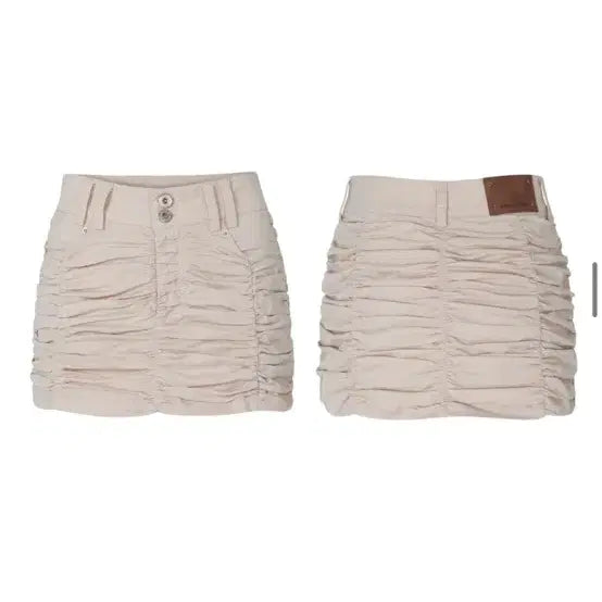 [BUNJANG] PAIN OR PLEASURE Viola Mini Skirt Cream M / (새상품) 페인오어플레져 비올라 미니 스커트 크림 m