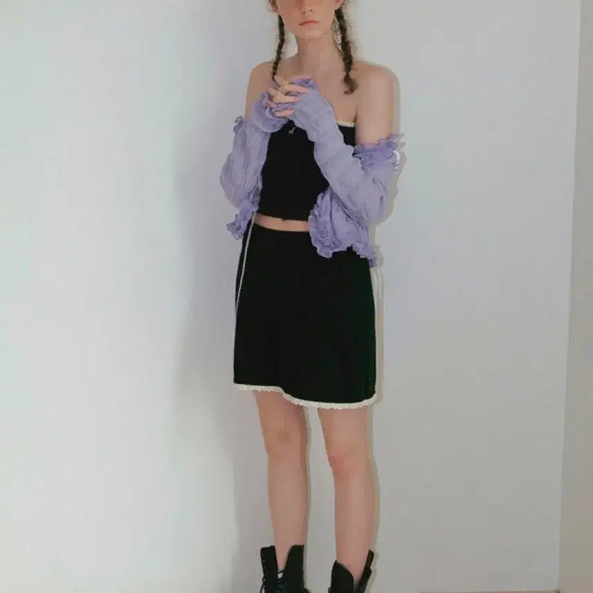 [BUNJANG] Overdue Flare Of Lace Skirt / 오버듀플레어 오브 레이스 스커트