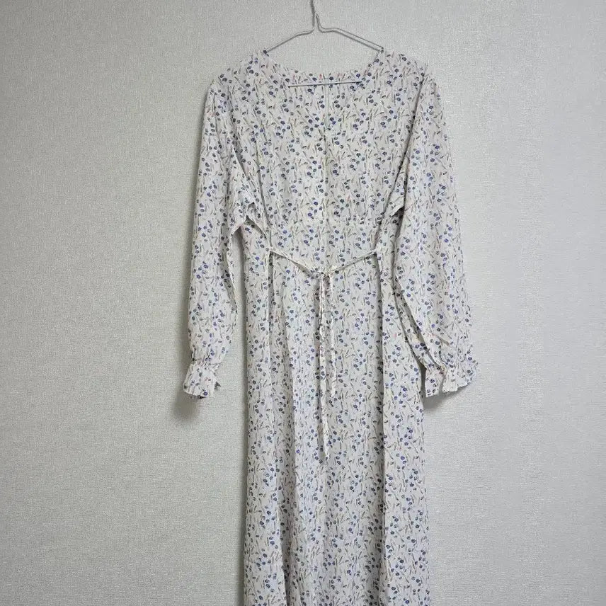 [BUNJANG] Floral Pattern Long Dress / 플로럴 패턴 롱 원피스