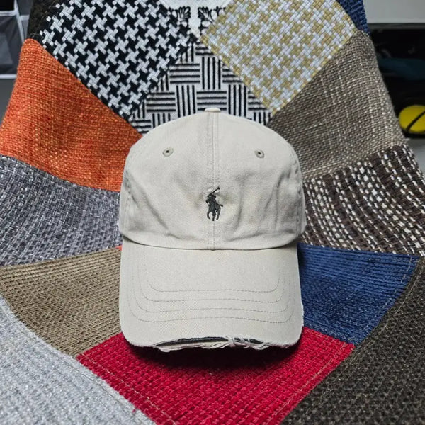 [BUNJANG] Polo Ralph Lauren 90s Distressed Vintage Ball Cap Beige / [OS] 폴로랄프로렌 90s 빈티지 디스트로이드 볼캡 베이지
