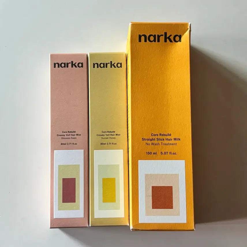 [BUNJANG] Narca Straight Sleek Hair Milk & Creamy Veil Hair Mist Set / 나르카 스트레이트 슬릭 헤어밀크 / 헤어미스트