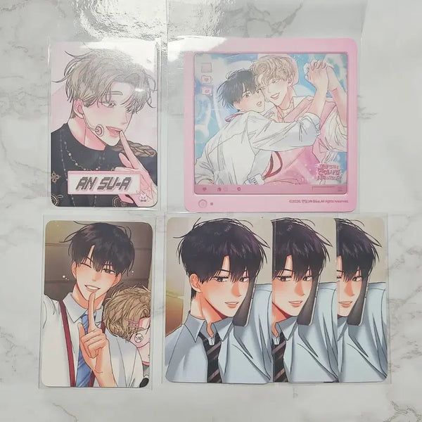 [BUNJANG] Mible Company Hyungui Omega Hyungmega Coaster + Photocard Bundle Set / 미블컴퍼니 형의오메가 형메가 코스터 + 포카 일괄