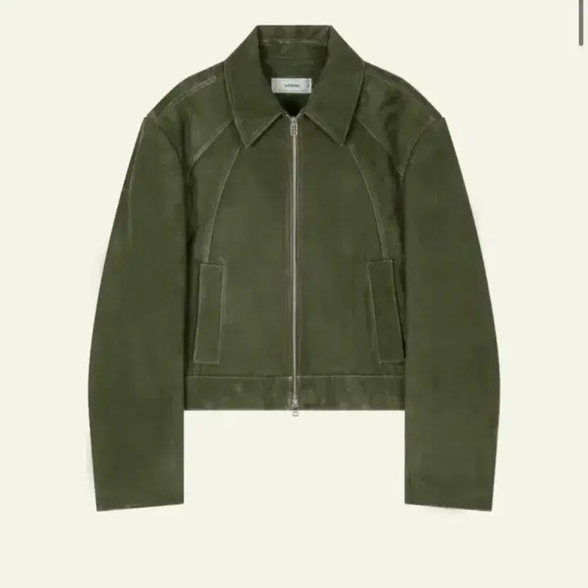 [BUNJANG] Waviness Suede Khaki Jacket Size 2 / 웨이비니스 스웨이드 카키 자켓 2
