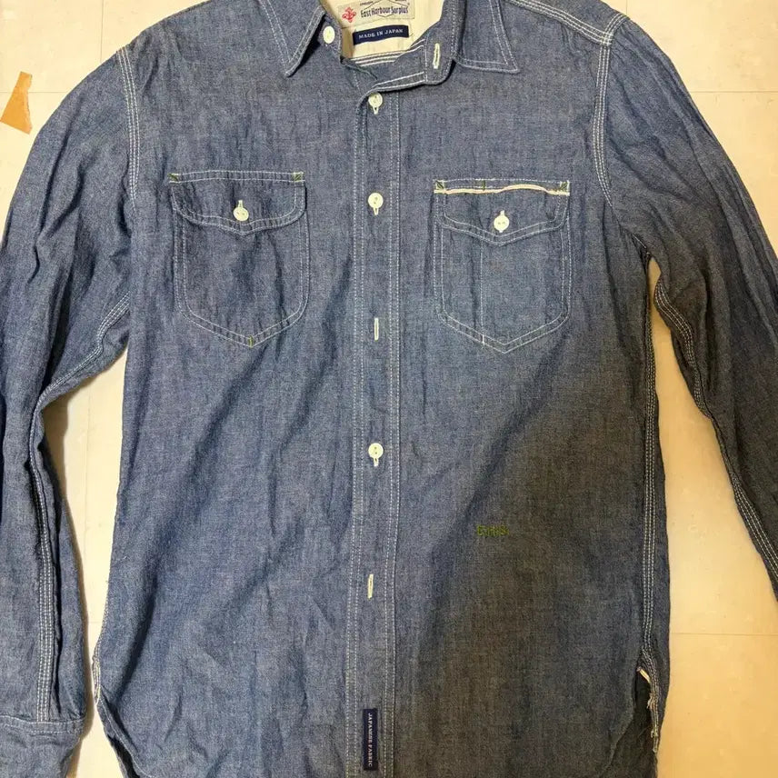 [BUNJANG] East Harbour Surplus Chambray Shirt / 이스트하버 서플러스 샴브레이 셔츠
