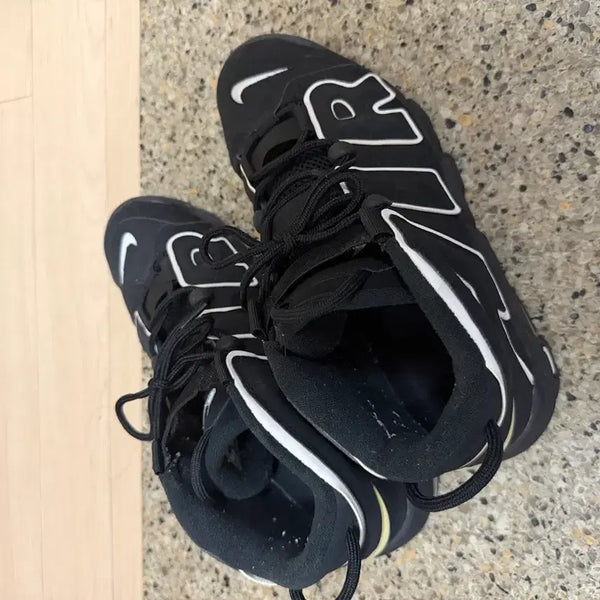 [BUNJANG] Nike Air More Uptempo Black/White 275 / 나이키 에어모어 업템포 블랙/화이트 275