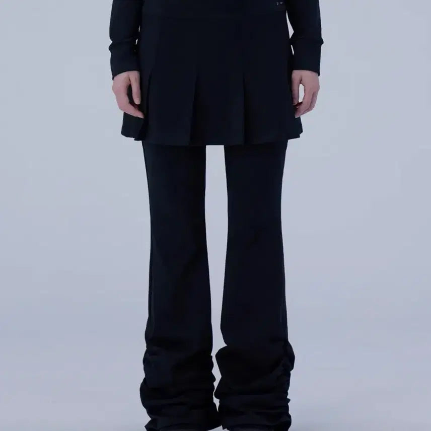 [BUNJANG] MiseKi Seoul Skirt Shirring Pants Set Black / 미세키서울 스커트 셔링팬츠 세트 블랙