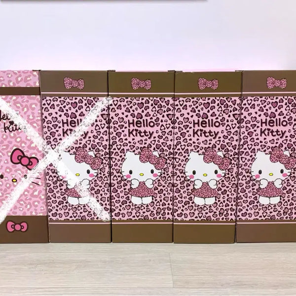 [BUNJANG] Sanrio Hello Kitty Pink Leopard 3-Section Umbrellas (2 Designs) / 산리오 헬로키티 핑크 레오파드 양우산 3단 2종