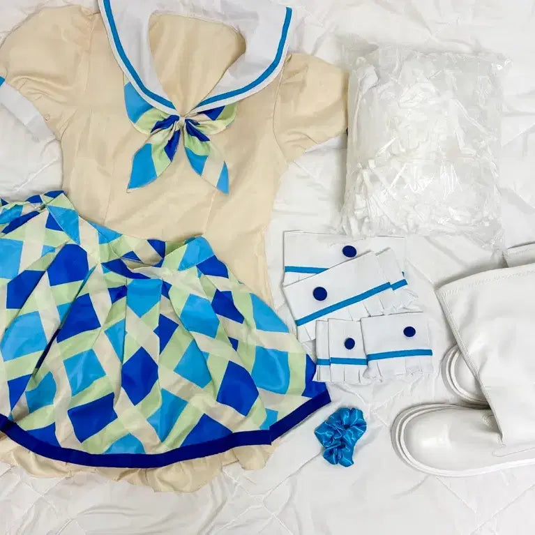 [BUNJANG] Aikatsu! Aoi Kirishima Marine Cosplay Set (Includes Shoes and Tutu) / 급처! 아이엠스타 아이카츠 마린 아오이 코스 코스프레(신발, 튜튜 포함)