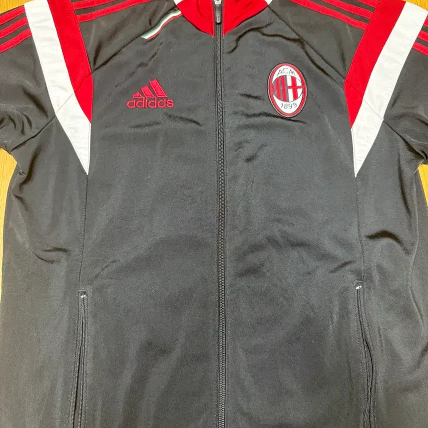 [BUNJANG] Adidas AC Milan Track Top Jersey Black S / 아디다스 AC밀란 트랙탑 져지 블랙 S