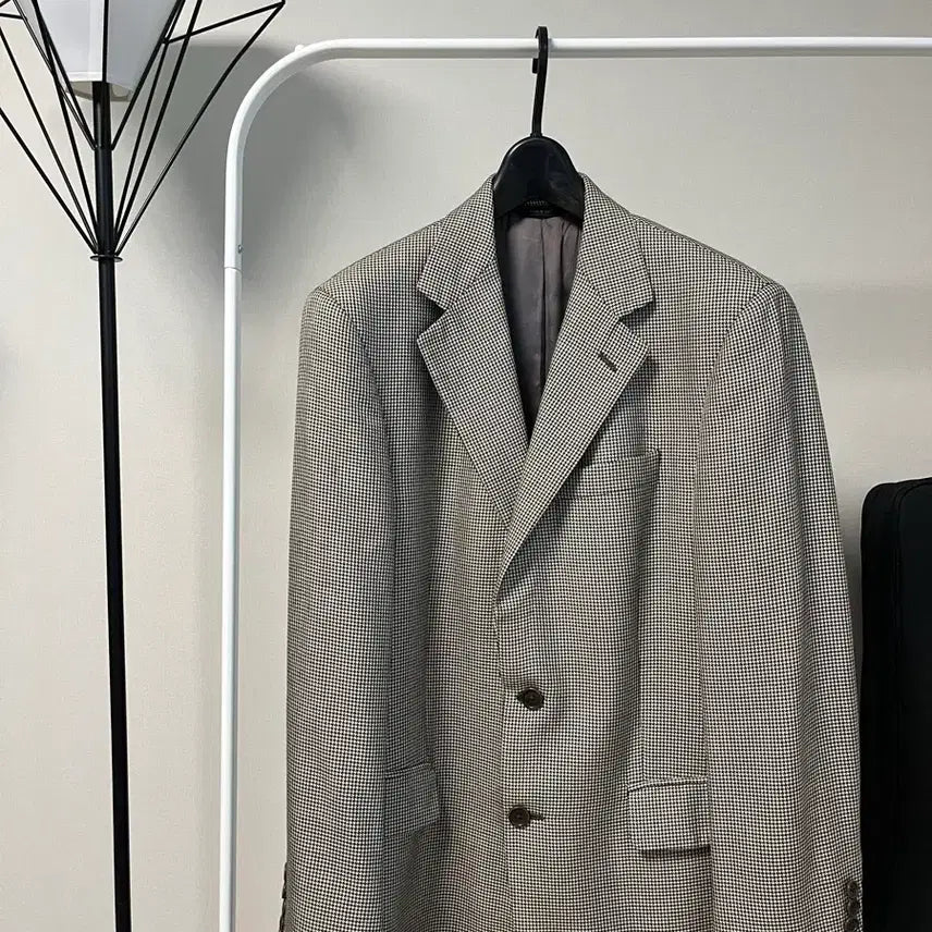 [BUNJANG] Brooks Brothers Houndstooth Wool-Silk Blend Blazer Size 38 / 브룩스브라더스 하운드투스 울실크 자켓 38사이즈