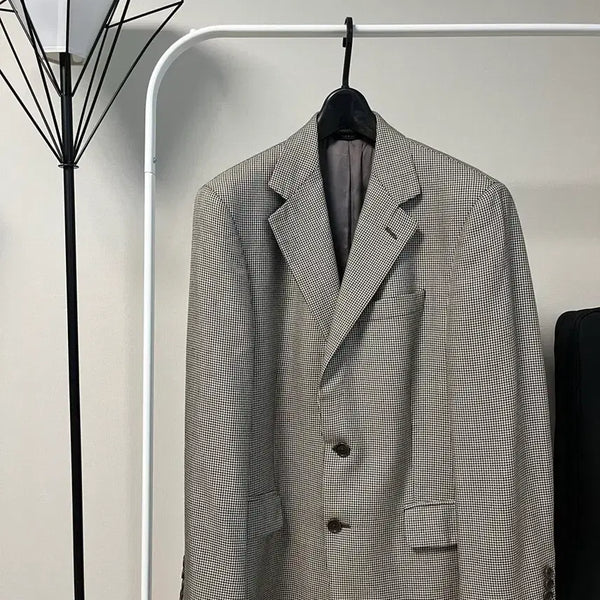 [BUNJANG] Brooks Brothers Houndstooth Wool-Silk Blend Blazer Size 38 / 브룩스브라더스 하운드투스 울실크 자켓 38사이즈