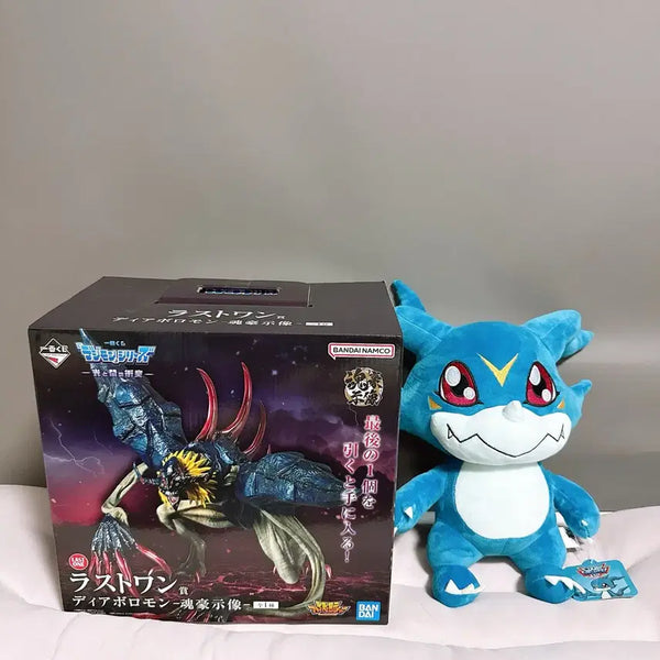 [BUNJANG] Digimon Diablomon Figure & V-mon Plush Bundle / 디지몬 디아블로몬 피규어 브이몬인형 일괄