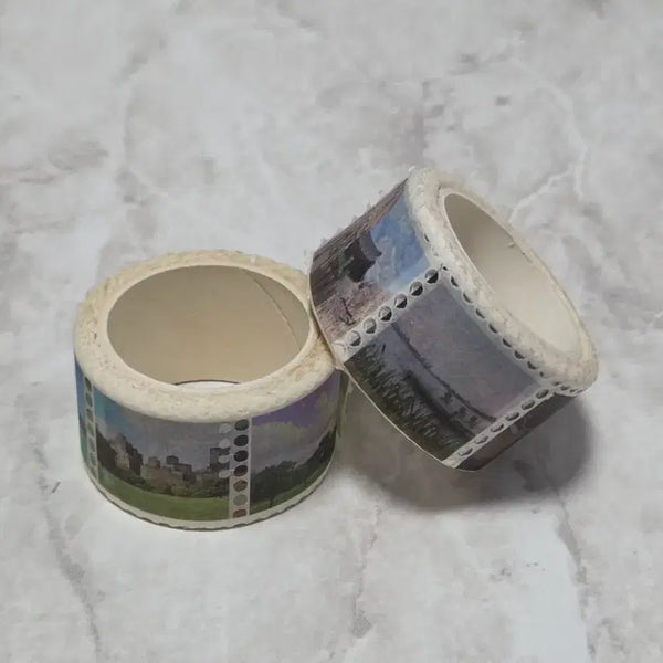[BUNJANG] Stamp Shape Washi Tape Landscape Set / |2개 일괄| 우표 모양 마스킹테이프 풍경