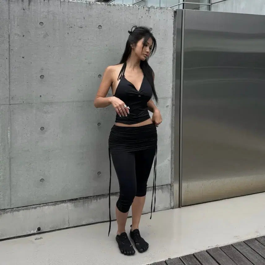 [BUNJANG] Mattveil Capri Pants / 매트베일 카프리 팬츠