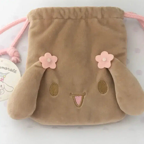 [BUNJANG] Sanrio Cinnamoroll Drawstring Pouch / 시나모롤 모카 파우치 산리오 조리개 파우치