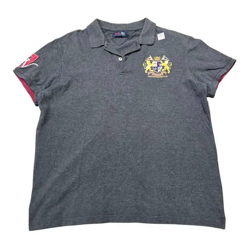 [BUNJANG] NII Classic Crest Logo Short-Sleeve Polo T-Shirt XL / (만원 빈티지) NII 니 클래식 크레스트 로고 카라 반팔티