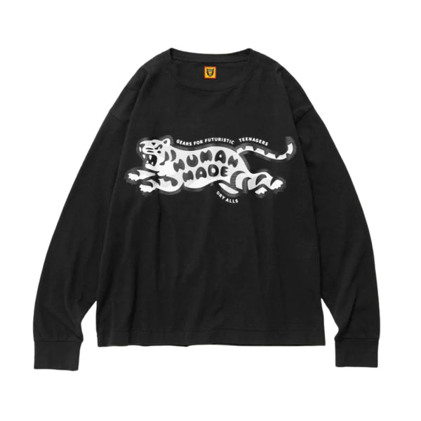 [BUNJANG] Human Made Tiger Long Sleeve Black XL / 휴먼메이드 타이거 롱슬리브 블랙 XL