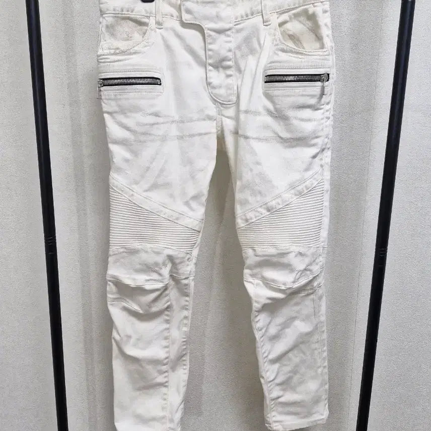 [BUNJANG] Balmain SS16 Dirty White Biker Jeans / [32] 발망 SS16 더티 화이트 바이커진