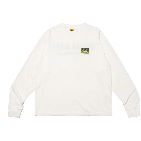 [BUNJANG] Human Made Polar Bear Embroidery Long Sleeve XL White / 휴먼메이드 북극곰 자수 롱슬리브 XL 화이트