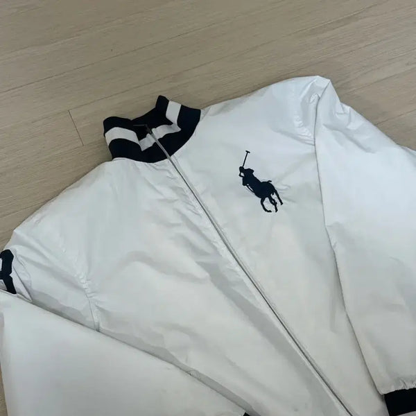 [BUNJANG] Polo Ralph Lauren White Windbreaker Zip-Up / 폴로 랄프로렌 화이트 바람막이 집업