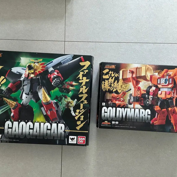 [BUNJANG] Chogokin Chogokin Damashii GaoGaiGar & Goldymarg Bundle Set / GX-68, GX-69 가오가이가, 골디마그 일괄 판매